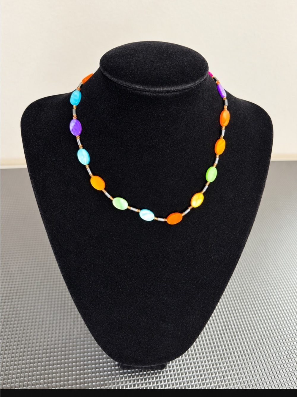 MulticolorBeaded Statement Necklace